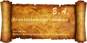 Brettschneider Andrea névjegykártya